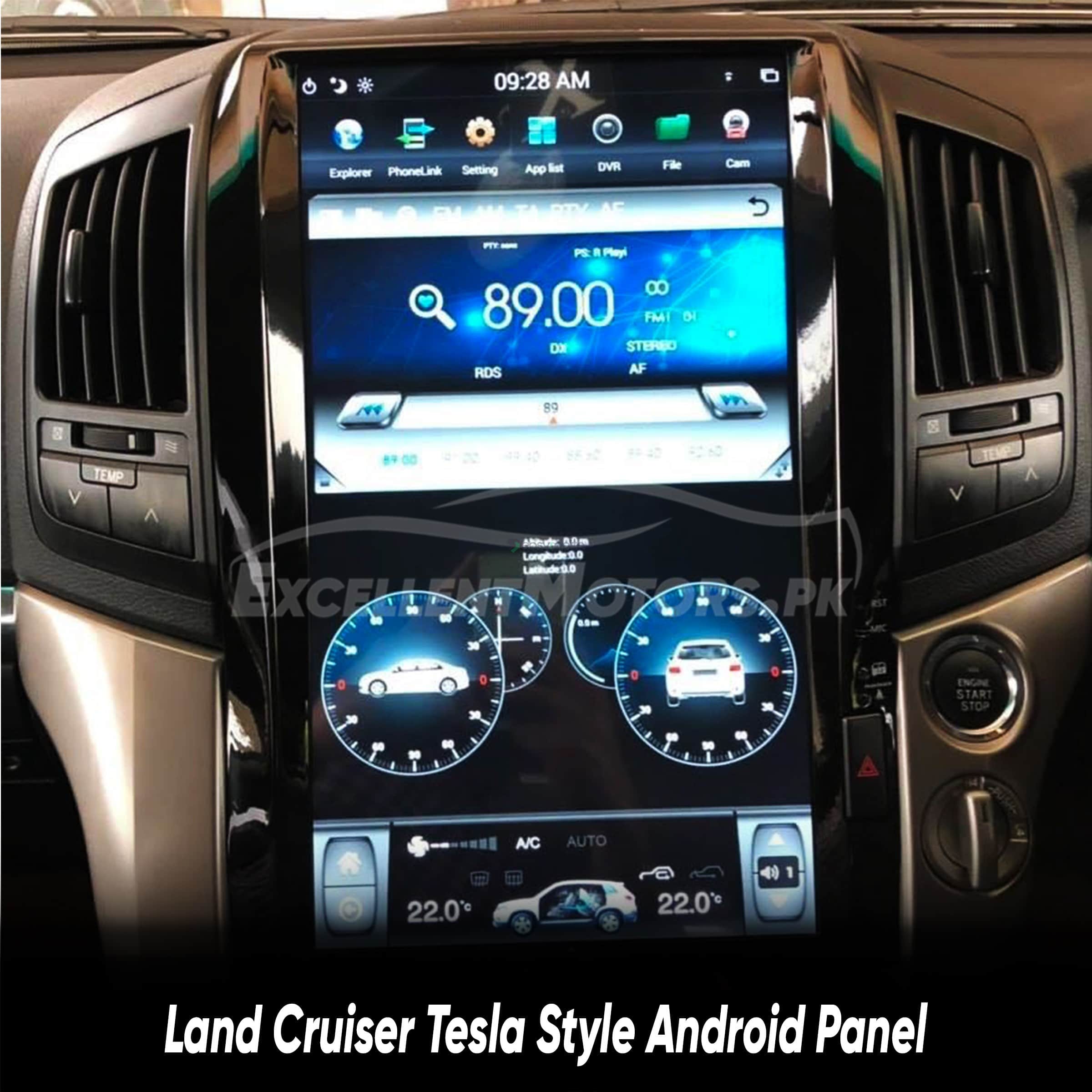 Land Cruiser/Prado 2010 Tesla Style Android Panel